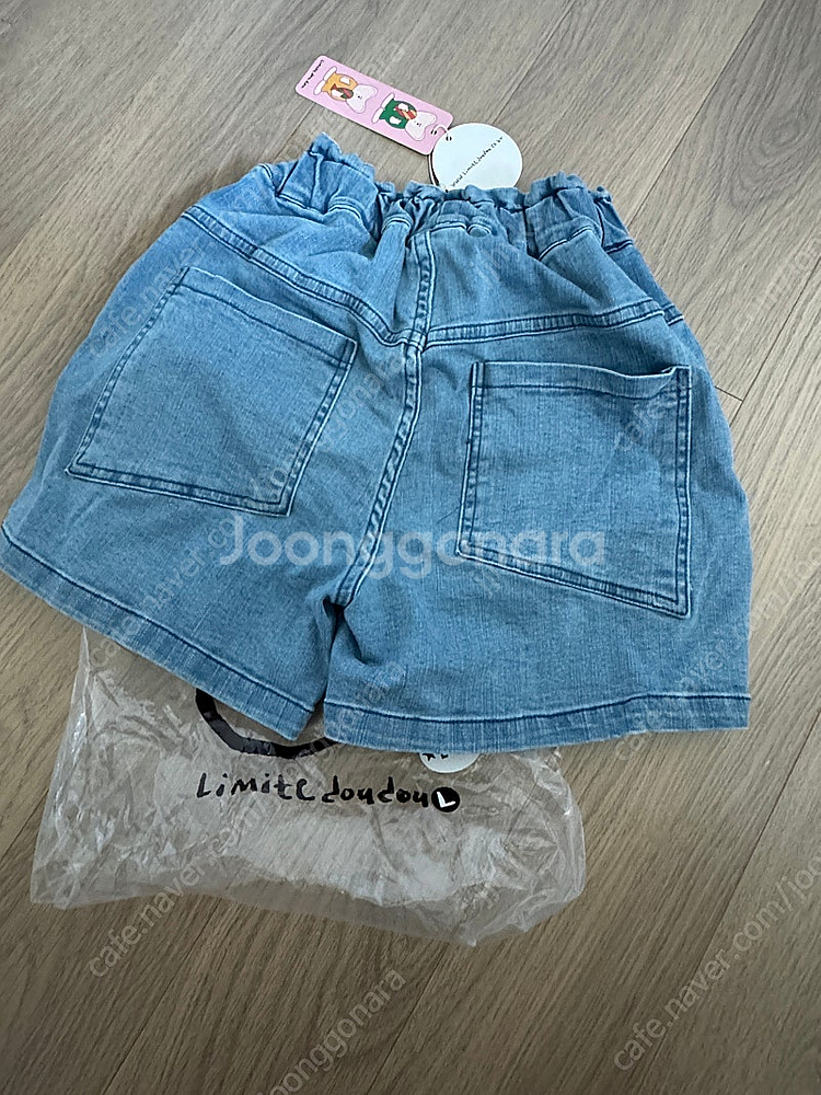 리미떼두두 워싱 데님 반바지 L 새상품--1