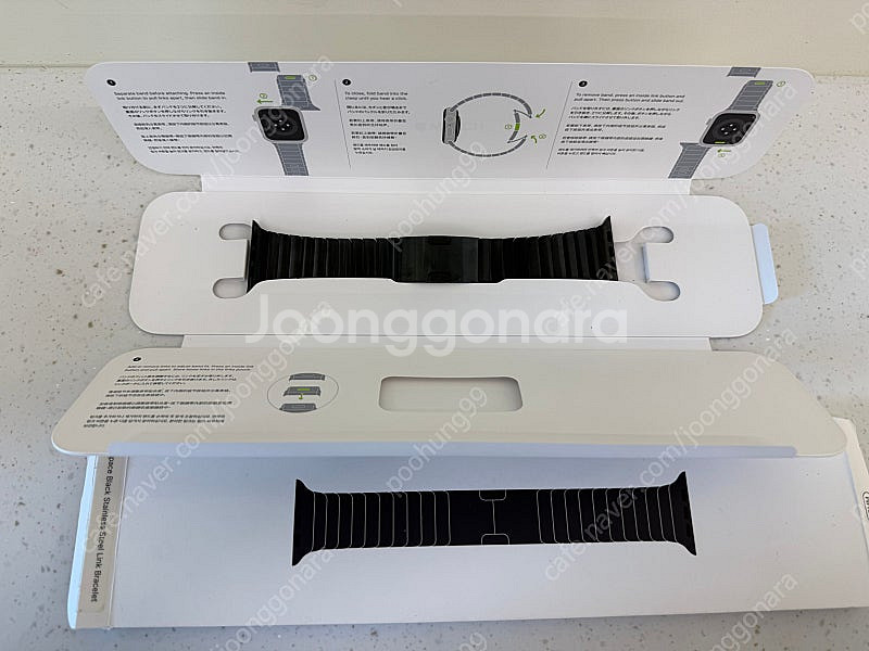 44~49mm 링크브레이슬릿스페이스블랙 밀레니즈루프티타...--0