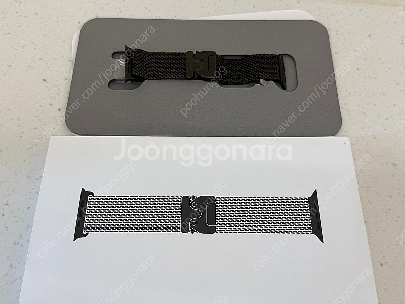 44~49mm 링크브레이슬릿스페이스블랙 밀레니즈루프티타...--5