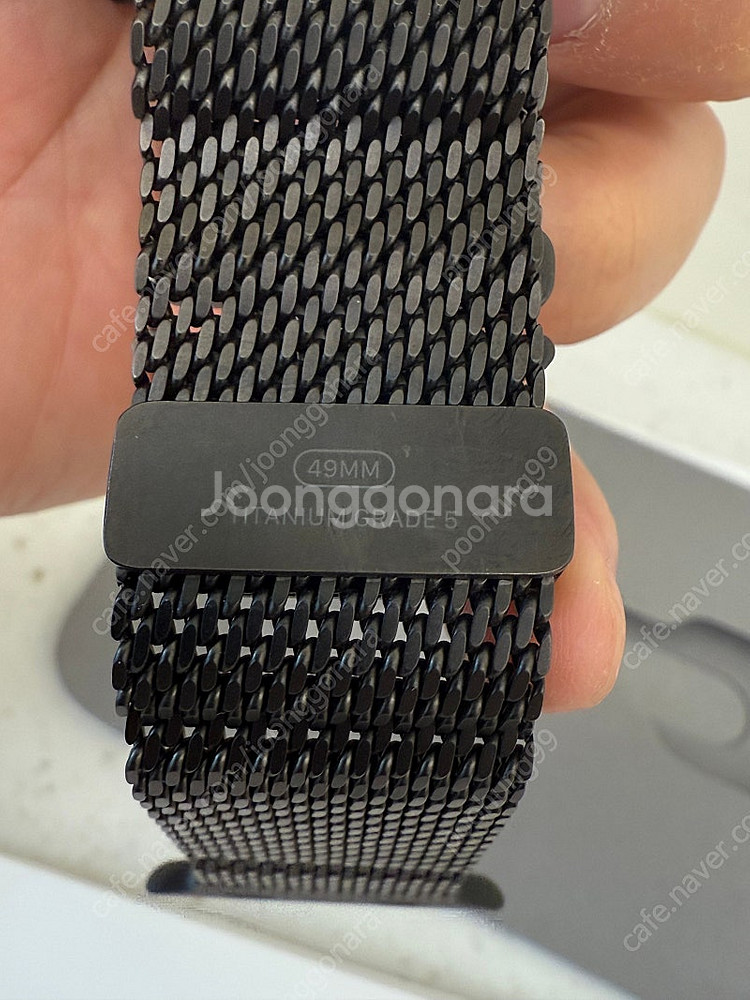 44~49mm 링크브레이슬릿스페이스블랙 밀레니즈루프티타...--8