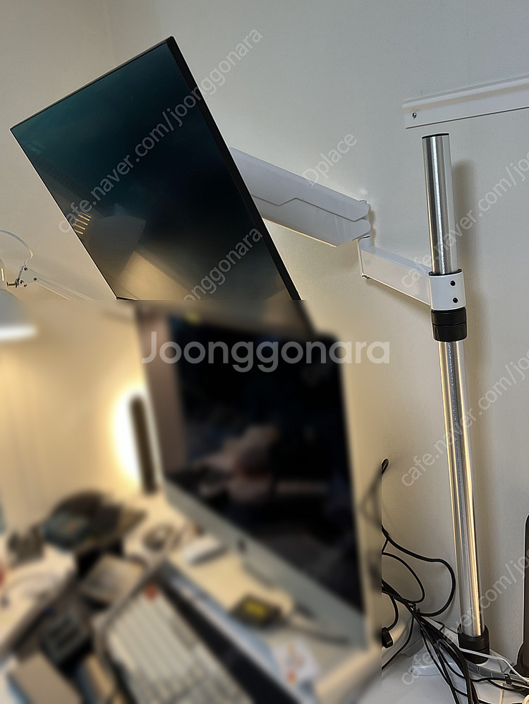 80cm 모니터암 판매합니다. 상하로 듀얼모니터 쓰기 ...--1