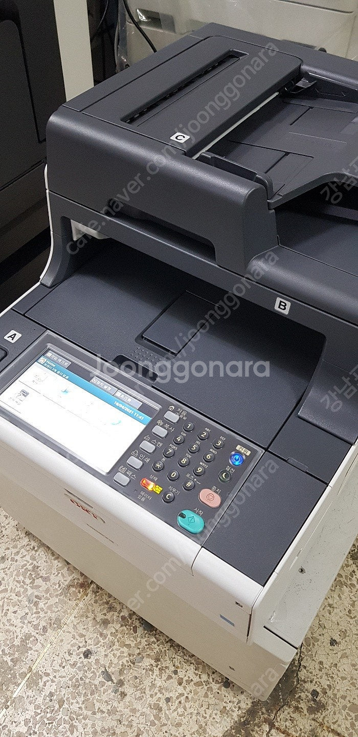 오키 a4고속 컬러양면레이저복합기 mc573dn 중고--1