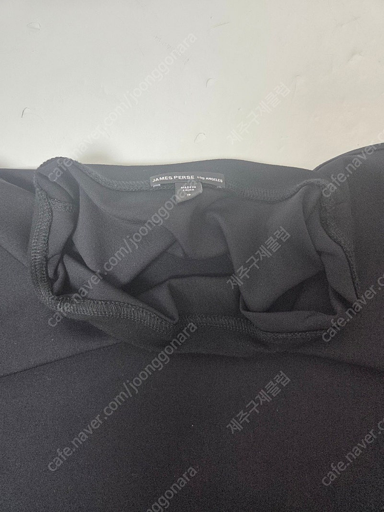 제임스펄스 릴렉스 티셔츠 원피스 블랙(L) 이미지