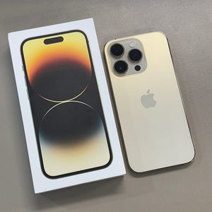 (풀박스)아이폰14프로 골드색상 256용량 배터리86% 미파손 무잔상 초SSS급 새상품컨디션 정상해지공기계 80만 판매합니다