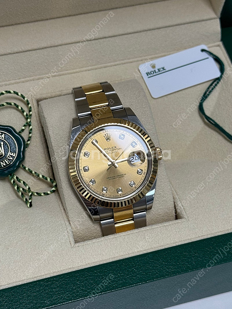 롤렉스 데이저스트 콤비 샴펜판 다이아 41mm 126333--1