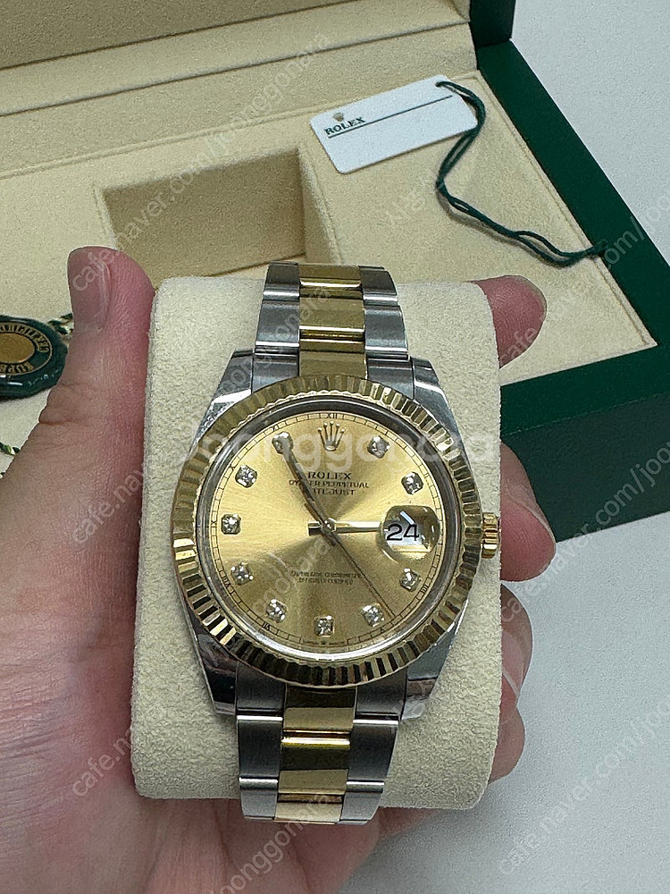 롤렉스 데이저스트 콤비 샴펜판 다이아 41mm 126333--2