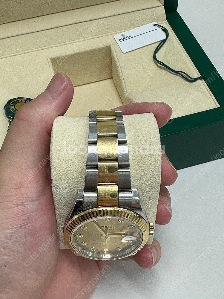 롤렉스 데이저스트 콤비 샴펜판 다이아 41mm 126333--4