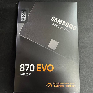 삼성 870 EVO 250G SSD 미개봉 판매 합니다