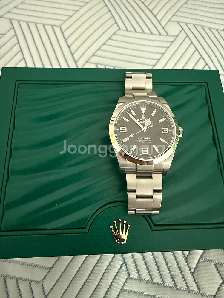 롤렉스 익스플로러 블랙 스틸 39mm--0