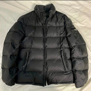 프라다 PRADA 구스다운패딩(블랙,52사이즈)
