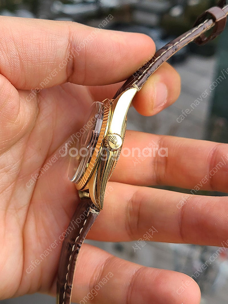 [정품] 롤렉스 데이데이트 36 블랙 18K 옐로우골드 금통 빈티지 (Rolex Day-Date 36 18K Sol...--9