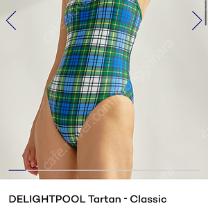 딜라잇풀 타탄체크 클래식그린 수영복