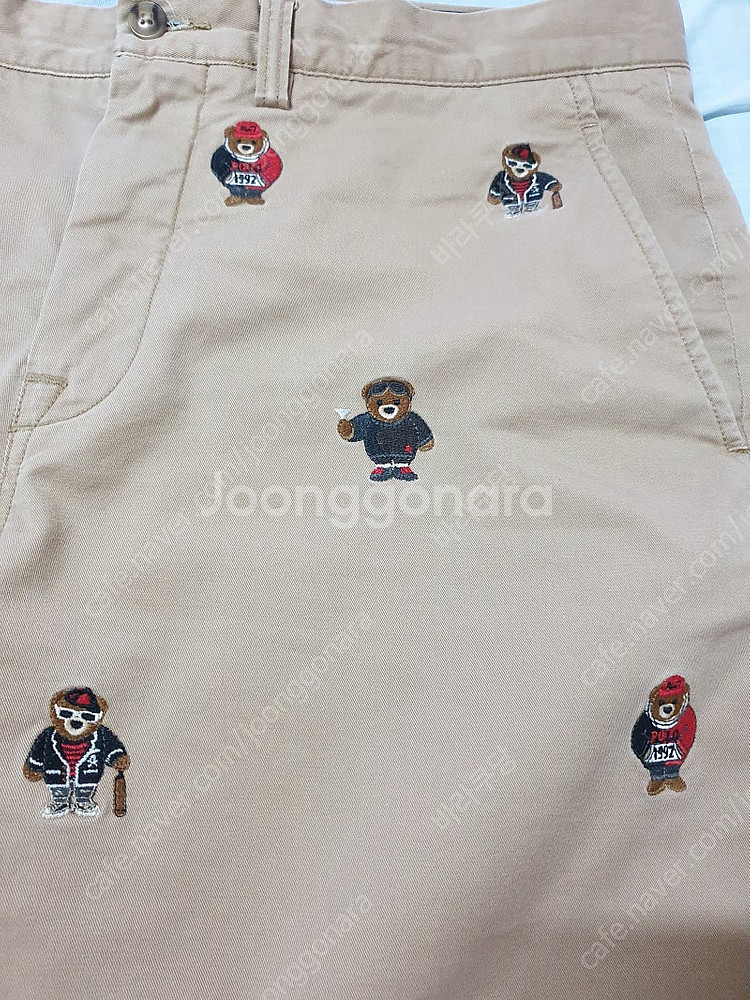 폴로랄프로렌 베어자수 치노반바지 33(가격인하)--2