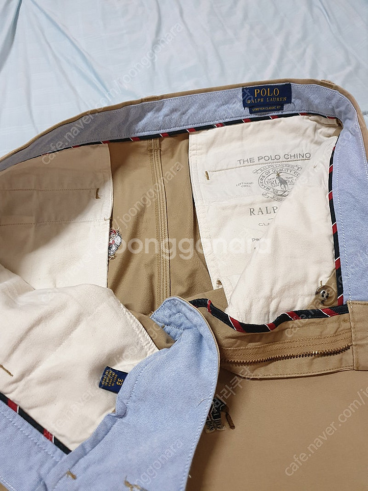 폴로랄프로렌 베어자수 치노반바지 33(가격인하)--5