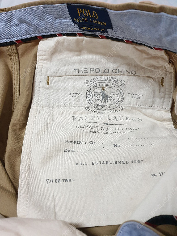 폴로랄프로렌 베어자수 치노반바지 33(가격인하)--6