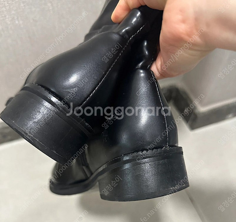 여성 블랙 롱부츠(245사이즈)--4