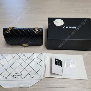 샤넬 2.55 빈티지 미듐 금장 블랙