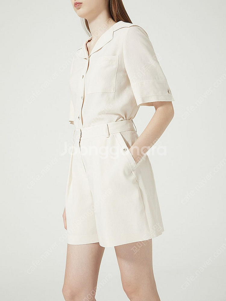 ZOOC 주크 쥬크 버튼포인트 턱 쇼츠 반바지 새상품--3