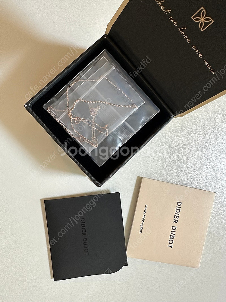 디디에두보 고윤정 착용 목걸이 14k 로골--0