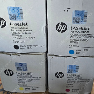 정품토너 HP CE410XC/CE411AC/CE412AC/CE413AC 팝니다.