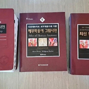 해부학용어 그림사전+최신 의학약어사전+지제근 의학용어사전 전3권