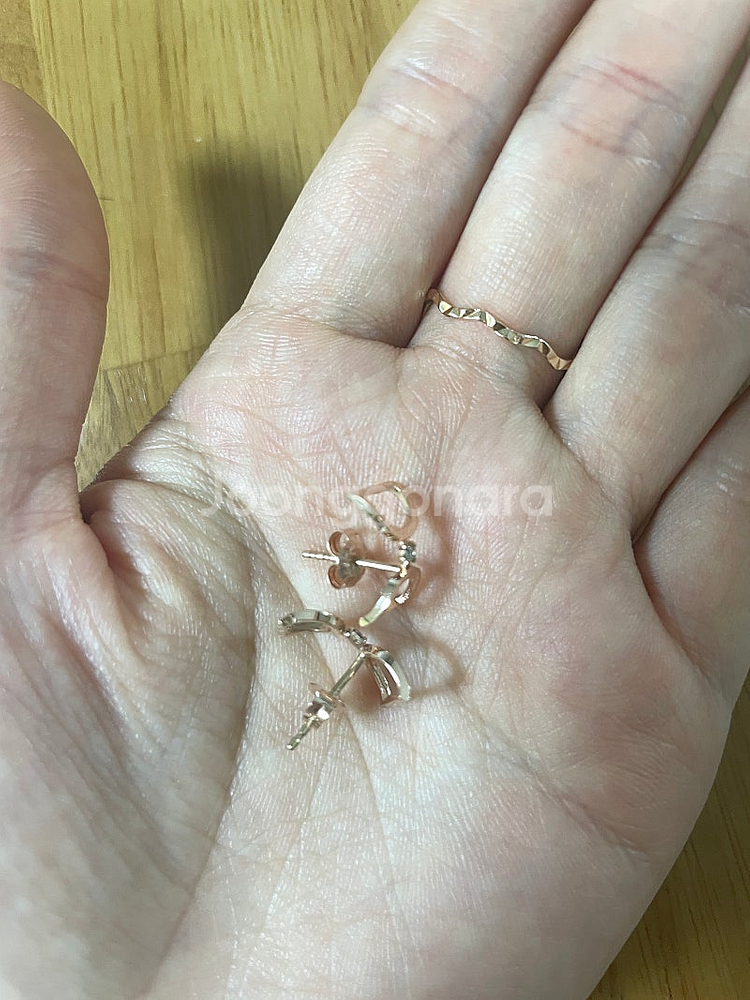 디디에두보 라디디 듀얼디디 14k 귀걸이 스톤헨지 골든...--1