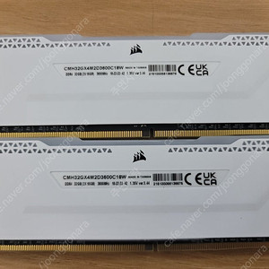 커세어 DDR4-3600 벤전스 RGB PRO 32기가(16×2) 팝니다.