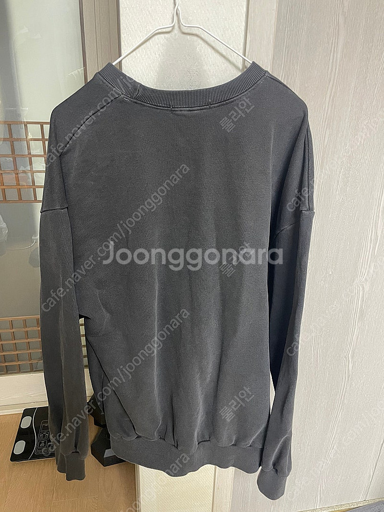 맨투맨 오버핏 / 남녀공용 오버핏 피그먼트워싱 맨투맨티셔츠--1