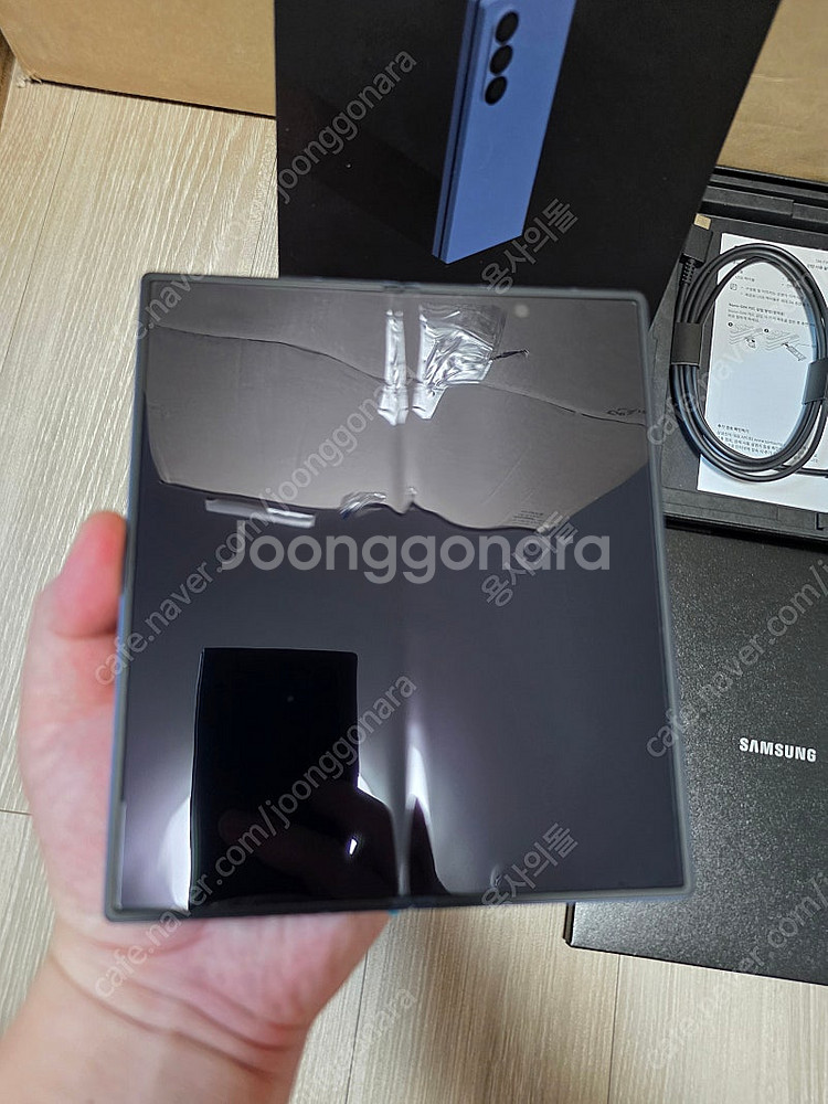 갤럭시 Z 폴드6 512g 블루 s급 풀박팝니다--7