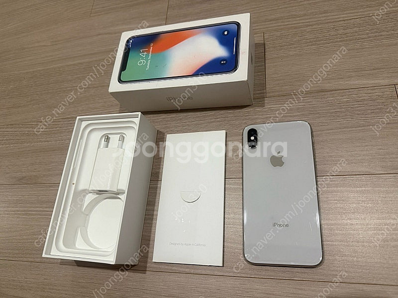 아이폰 X 256기가 실버화이트--0