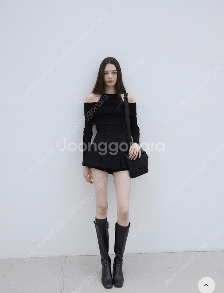 라벨르블랑 뮤즈 스커트팬츠 블랙 s--1