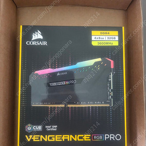커세어 벤젠스 RGB Pro BLACK DDR4 3600 풀뱅 32GB 미개봉 새상품