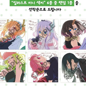코바야시네 메이드래곤 색지 + 캐릭터 페어 카드 전종 올클 일괄