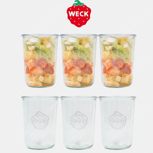 WECK 웩 몰드 743(850ml) 유리병 6개 세트 새상품 수준 판매