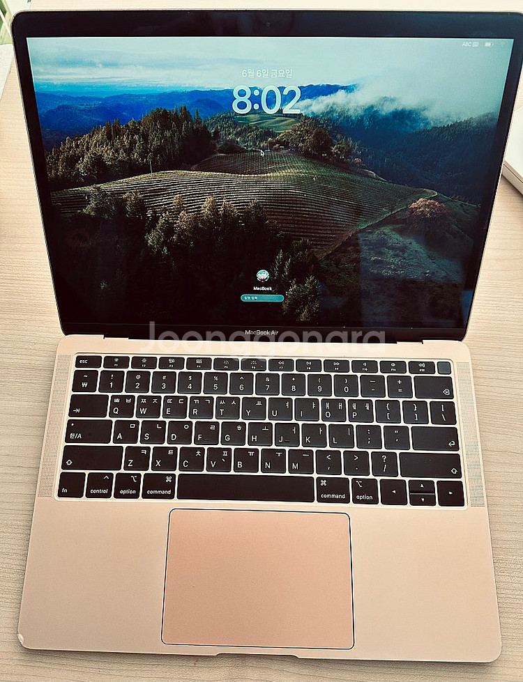 맥북에어 2018 13인치 골드 i5 8GB 128GB--2