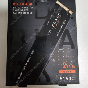 WD Black SN770 2TB NVMe SSD 2테라 미사용급 풀박스