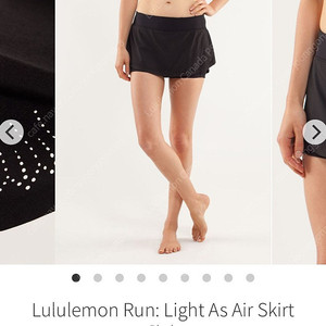 룰루레몬 레이저컷팅 스커트 [중고] Light as Air Skirt 사이즈4