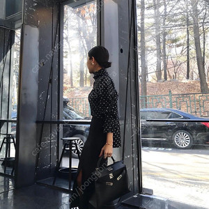 Greyisnewblack 비그레이 구슬 페블럼 스커트