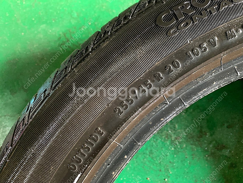 255 45 20 콘티넨탈 크로스콘택트LX 중고타이어 ...--3