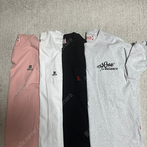 에이카화이트 반팔 2XL XXL 4장 일괄