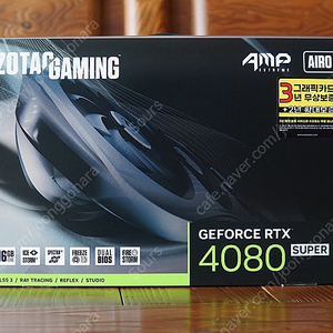 ZOTAC 지포스 RTX 4080 SUPER AMP AIRO 블랙