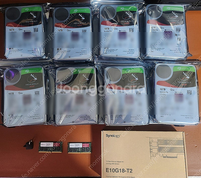 시놀로지RS1221+ 정품램ECC16G+128TB--1