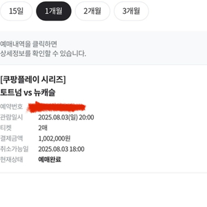 토트넘vs뉴캐슬 8/3 (전날오픈트레이닝포함) 프리미엄 a석