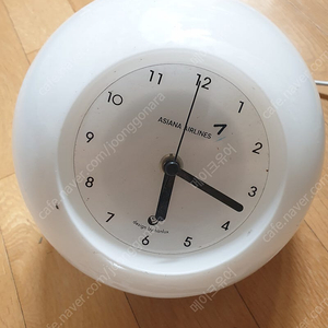 아시아나항공 탁상시계(조명)