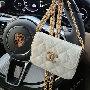 샤넬 체인 지갑 케비어 (정품)