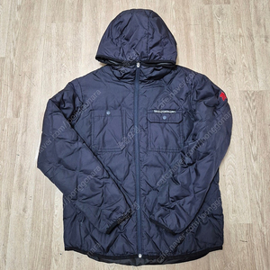 데상트 남성 덕다운 후드 퀼팅 패딩