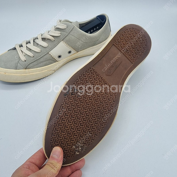 톰포드 캠브리지 스니커즈 그레이 남성 280mm--2