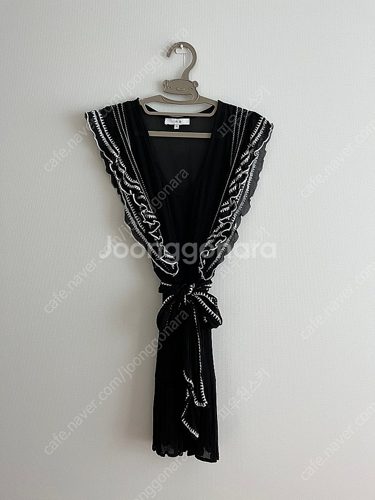 IRO 벨트 프릴 블랙 원피스--0