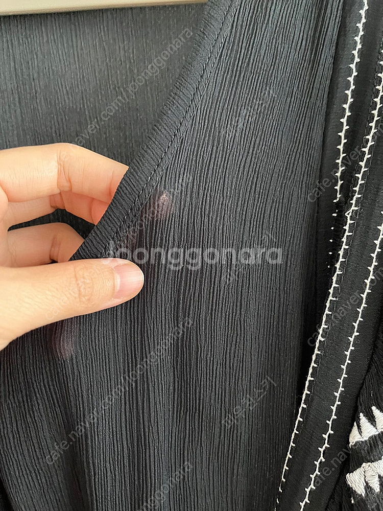 IRO 벨트 프릴 블랙 원피스--2