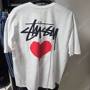 스투시 스탁 하트 티셔츠 화이트 XL